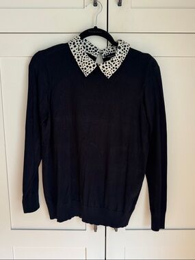 Leopard Collar Sweater